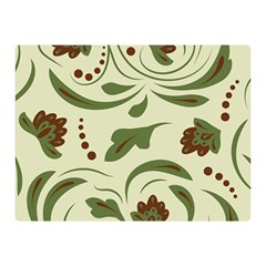 Folk Flowers Pattern  Double Sided Flano Blanket (mini)  by Eskimos