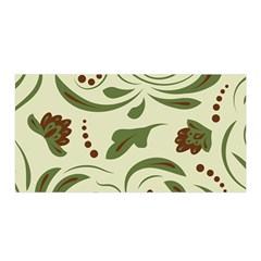 Folk Flowers Pattern  Satin Wrap by Eskimos