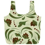 Folk flowers pattern  Full Print Recycle Bag (XXXL) Front