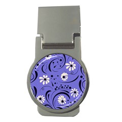 Folk Flowers Pattern  Money Clips (round)  by Eskimos