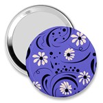 Folk flowers pattern  3  Handbag Mirrors Front