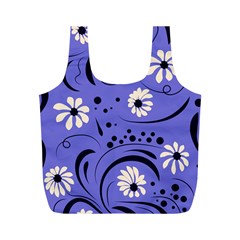 Folk Flowers Pattern  Full Print Recycle Bag (m) by Eskimos