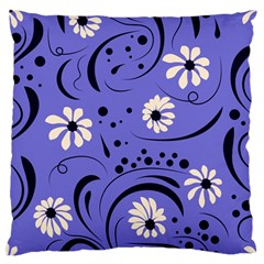 Folk Flowers Pattern  Standard Flano Cushion Case (one Side) by Eskimos