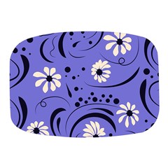 Folk Flowers Pattern  Mini Square Pill Box