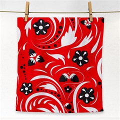 Folk Flowers Pattern  Face Towel by Eskimos