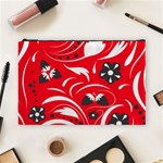 Folk flowers pattern  Cosmetic Bag (Large) Front