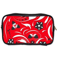 Folk Flowers Pattern  Toiletries Bag (one Side) by Eskimos