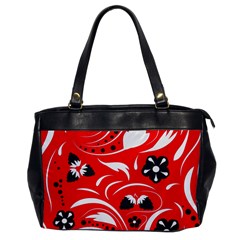 Folk Flowers Pattern  Oversize Office Handbag by Eskimos