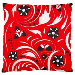 Folk Flowers Pattern  Standard Flano Cushion Case (one Side) by Eskimos