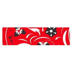 Folk Flowers Pattern  Satin Scarf (oblong) by Eskimos