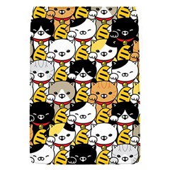 Cat-seamless-pattern-lucky-cat-japan-maneki-neko-vector-kitten-calico-pet-scarf-isolated-repeat-back Removable Flap Cover (s)