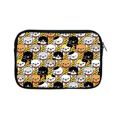 Cat-seamless-pattern-lucky-cat-japan-maneki-neko-vector-kitten-calico-pet-scarf-isolated-repeat-back Apple Ipad Mini Zipper Cases by elchino