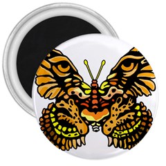 Bigcat Butterfly 3  Magnets by IIPhotographyAndDesigns