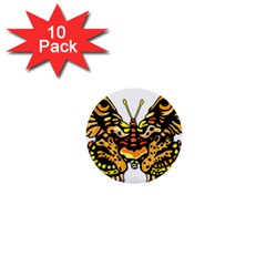 Bigcat Butterfly 1  Mini Buttons (10 Pack)  by IIPhotographyAndDesigns