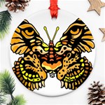 Bigcat Butterfly Round Ornament (Two Sides) Front