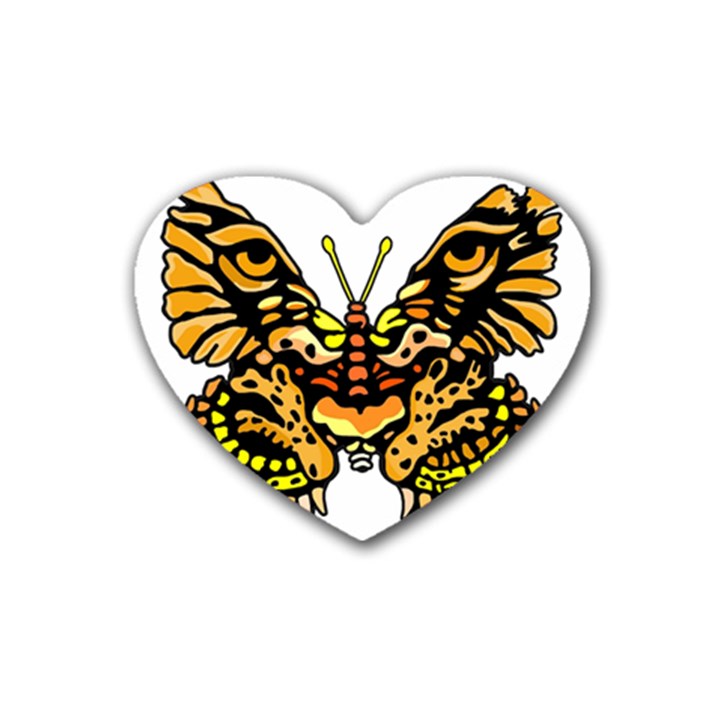 Bigcat Butterfly Heart Coaster (4 pack) 