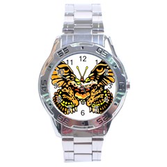 Bigcat Butterfly Stainless Steel Analogue Watch by IIPhotographyAndDesigns