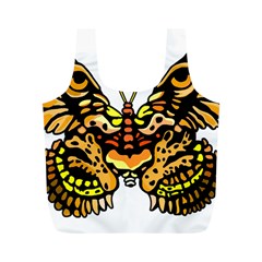 Bigcat Butterfly Full Print Recycle Bag (m) by IIPhotographyAndDesigns