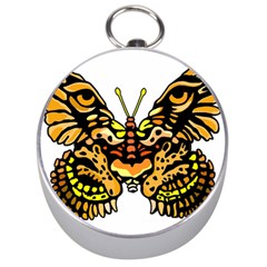 Bigcat Butterfly Silver Compasses by IIPhotographyAndDesigns