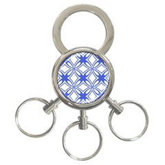 Pattern 6-21-4c 3-ring Key Chain by PatternFactory