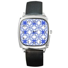 Pattern 6-21-4c Square Metal Watch by PatternFactory