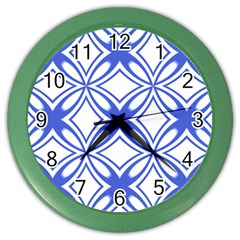 Pattern 6-21-4c Color Wall Clock by PatternFactory