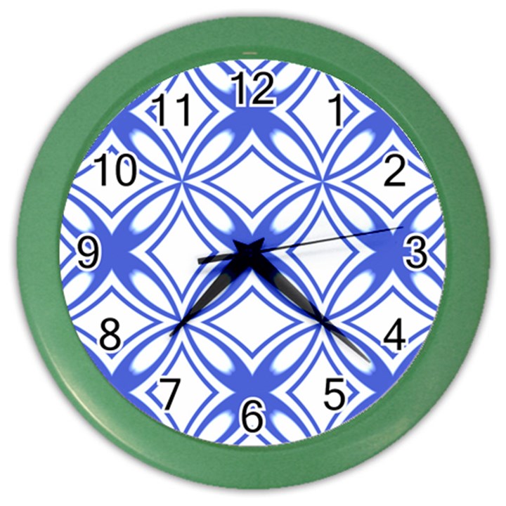 Pattern 6-21-4c Color Wall Clock