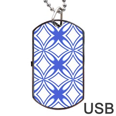 Pattern 6-21-4c Dog Tag Usb Flash (one Side) by PatternFactory