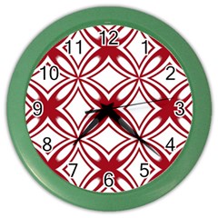 Pattern 6-21-4b Color Wall Clock by PatternFactory