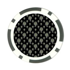 Funny Monsters Motif Drawing Pattern Poker Chip Card Guard by dflcprintsclothing