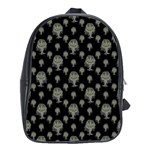 Funny Monsters Motif Drawing Pattern School Bag (Large) Front