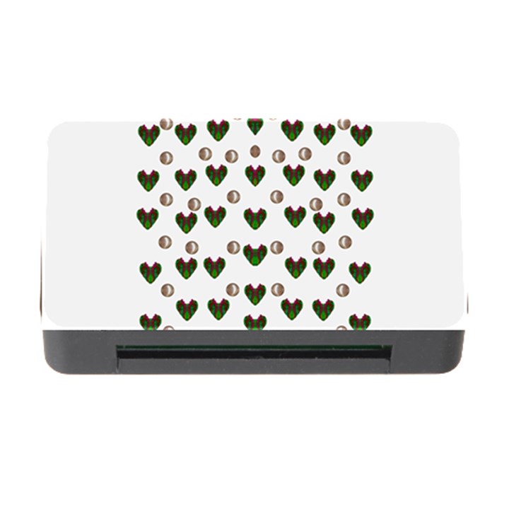 Hearts And Pearls For Love And Plants For Peace Memory Card Reader with CF