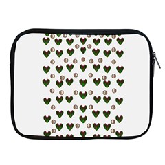 Hearts And Pearls For Love And Plants For Peace Apple Ipad 2/3/4 Zipper Cases by pepitasart