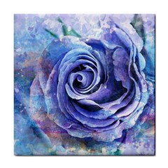 Watercolor-rose-flower-romantic Tile Coaster by Sapixe