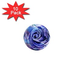 Watercolor-rose-flower-romantic 1  Mini Magnet (10 pack) 