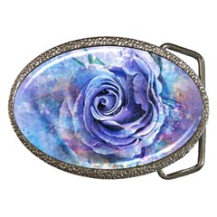 Watercolor-rose-flower-romantic Belt Buckles by Sapixe