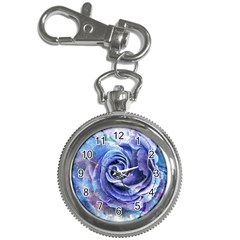 Watercolor-rose-flower-romantic Key Chain Watches by Sapixe