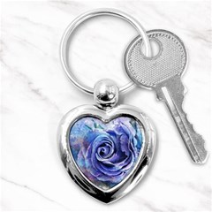 Watercolor-rose-flower-romantic Key Chain (heart) by Sapixe