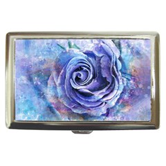 Watercolor-rose-flower-romantic Cigarette Money Case by Sapixe