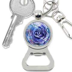 Watercolor-rose-flower-romantic Bottle Opener Key Chain