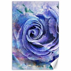 Watercolor-rose-flower-romantic Canvas 12  X 18  by Sapixe