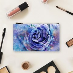 Watercolor-rose-flower-romantic Cosmetic Bag (Small)