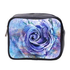 Watercolor-rose-flower-romantic Mini Toiletries Bag (two Sides) by Sapixe