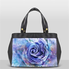 Watercolor-rose-flower-romantic Oversize Office Handbag