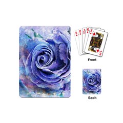 Watercolor-rose-flower-romantic Playing Cards Single Design (Mini)