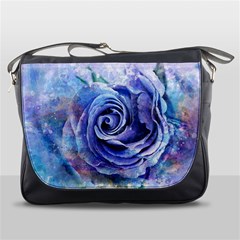 Watercolor-rose-flower-romantic Messenger Bag