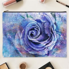 Watercolor-rose-flower-romantic Cosmetic Bag (XXXL)