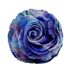 Watercolor-rose-flower-romantic Standard 15  Premium Round Cushions