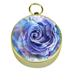 Watercolor-rose-flower-romantic Gold Compasses