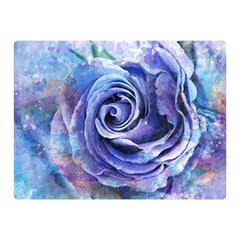 Watercolor-rose-flower-romantic Double Sided Flano Blanket (Mini) 